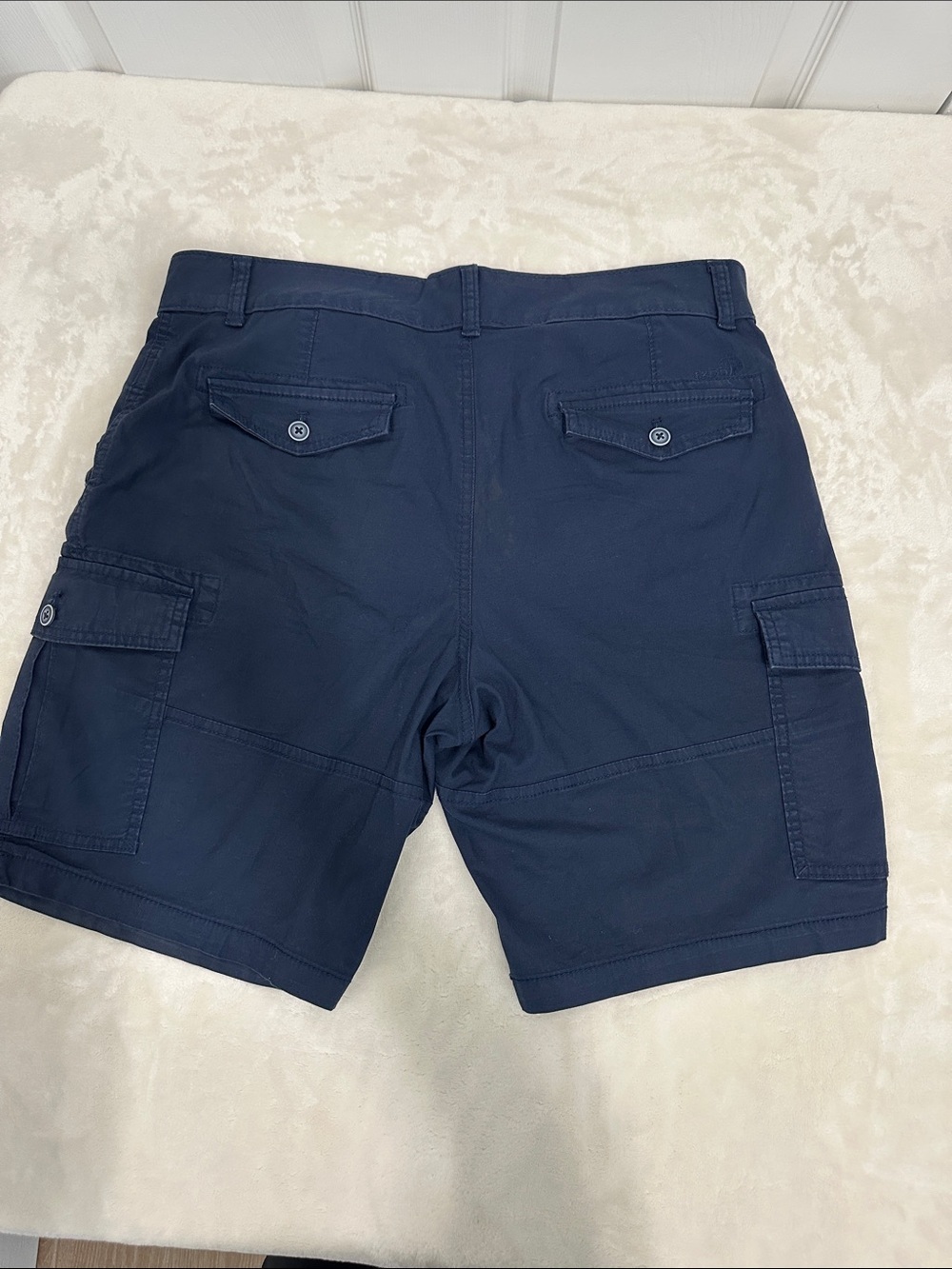 Izod Saltwater Stretch Navy Cargo Shorts